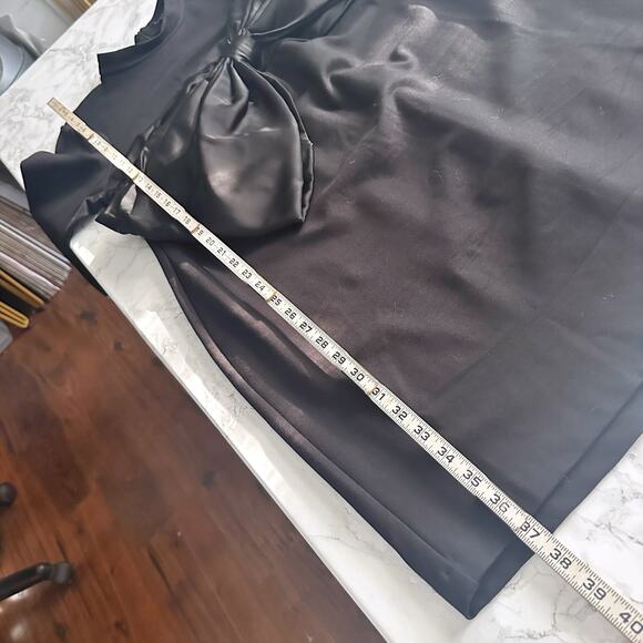 Eloquii Statement Satin Bow Long Sleeve Ponte Dress Women’s Plus Size 16 - Picture 9 of 12